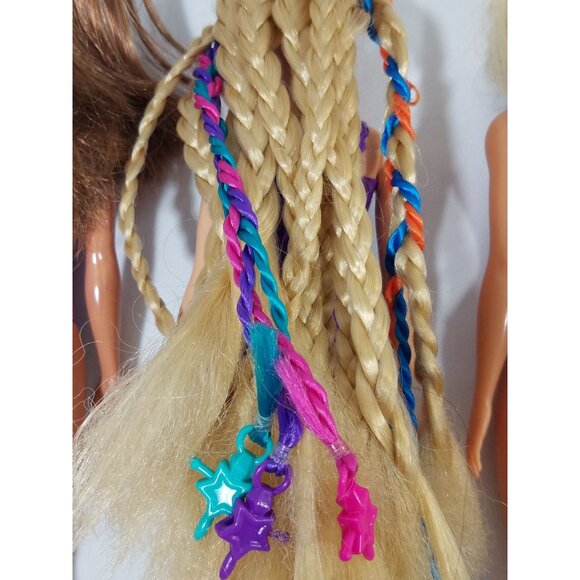 Mattel Barbie Dolls lot of 7 Color Hair Reveal Painted on suits Glitter Legs - Picture 11 of 11